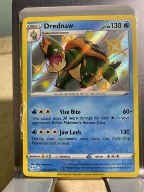 Shining fates 'drednaw' shiny RARE holo pokemoncard SV029/SV122